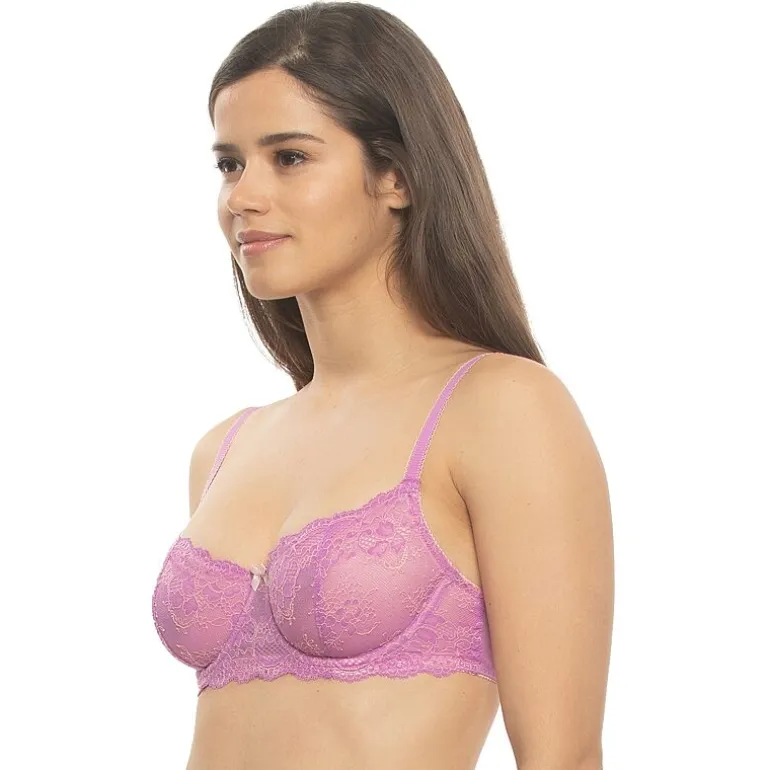 Paramour Lola Lace Demi Underwire Unlined Balconette Bra 125181