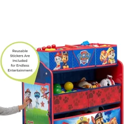 PAW Patrol Kids 6-Cubby Toy Organizer