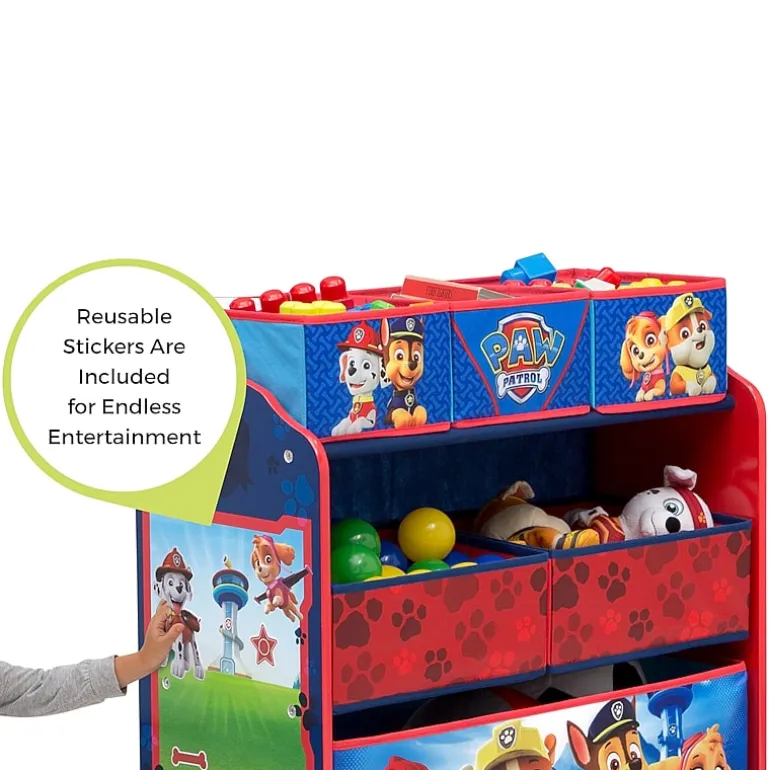 PAW Patrol Kids 6-Cubby Toy Organizer