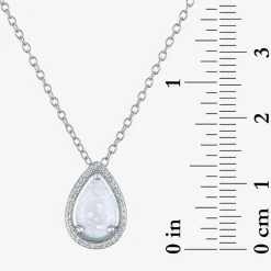 2-pc.Birthstone Necklace Set in Pure Silver Over Brass