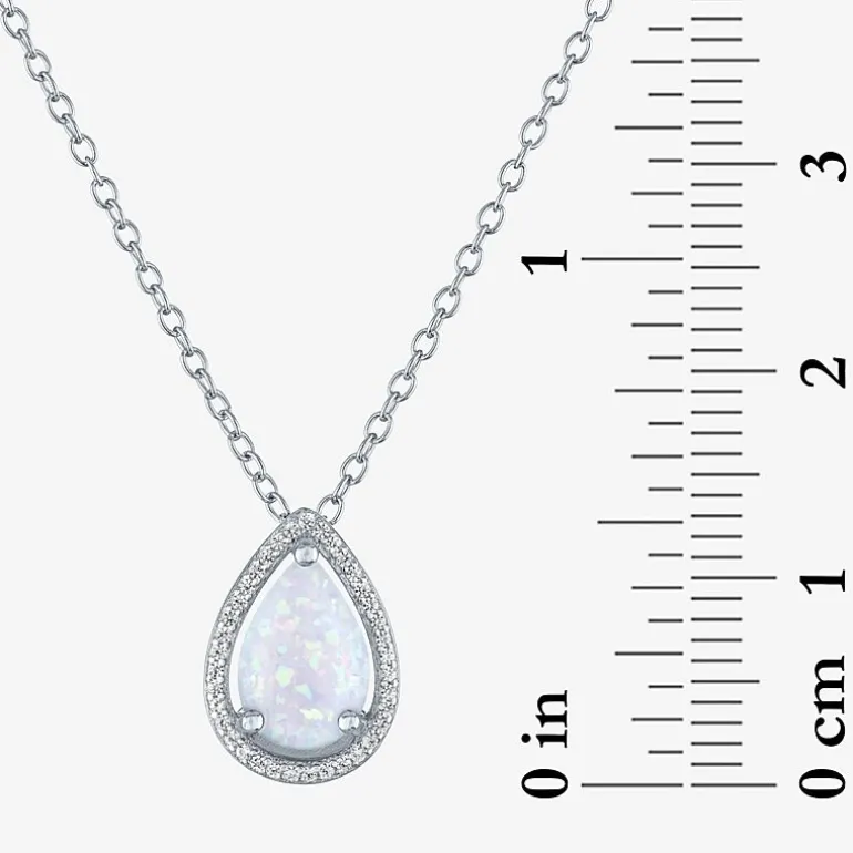 2-pc.Birthstone Necklace Set in Pure Silver Over Brass