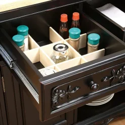 Pennington Kitchen Island with Granite Cutting Surface