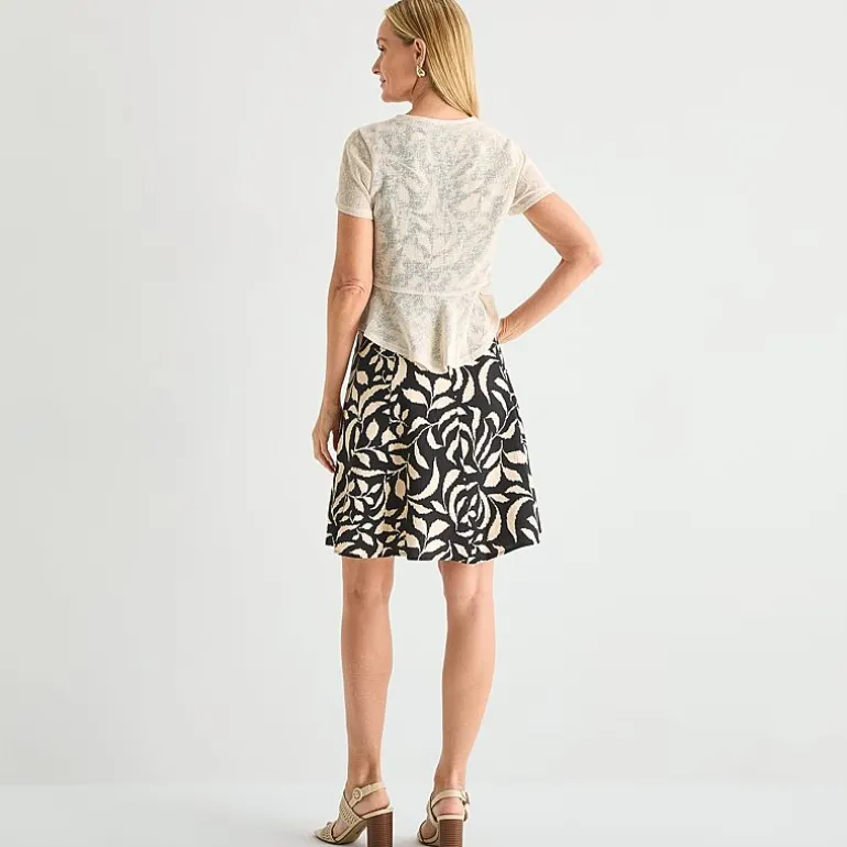 Perceptions Womens Floral Jacket Dress