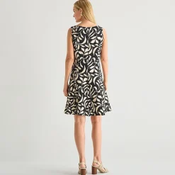 Perceptions Womens Floral Jacket Dress
