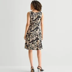Perceptions Womens Floral Jacket Dress