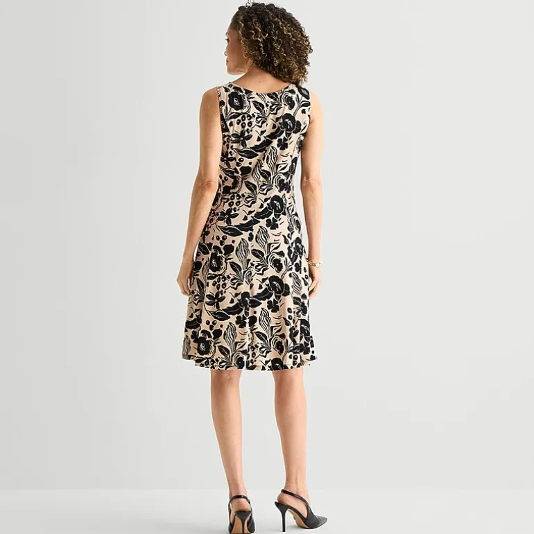 Perceptions Womens Floral Jacket Dress