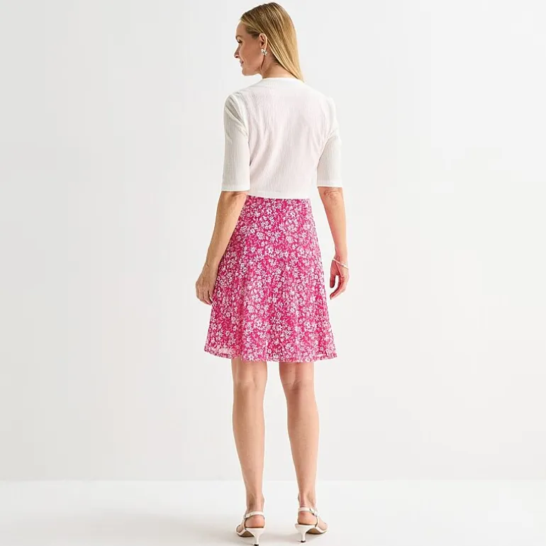 Perceptions Womens Floral Jacket Dress