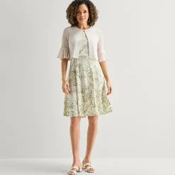 Perceptions Womens Leaf Jacket Dress
