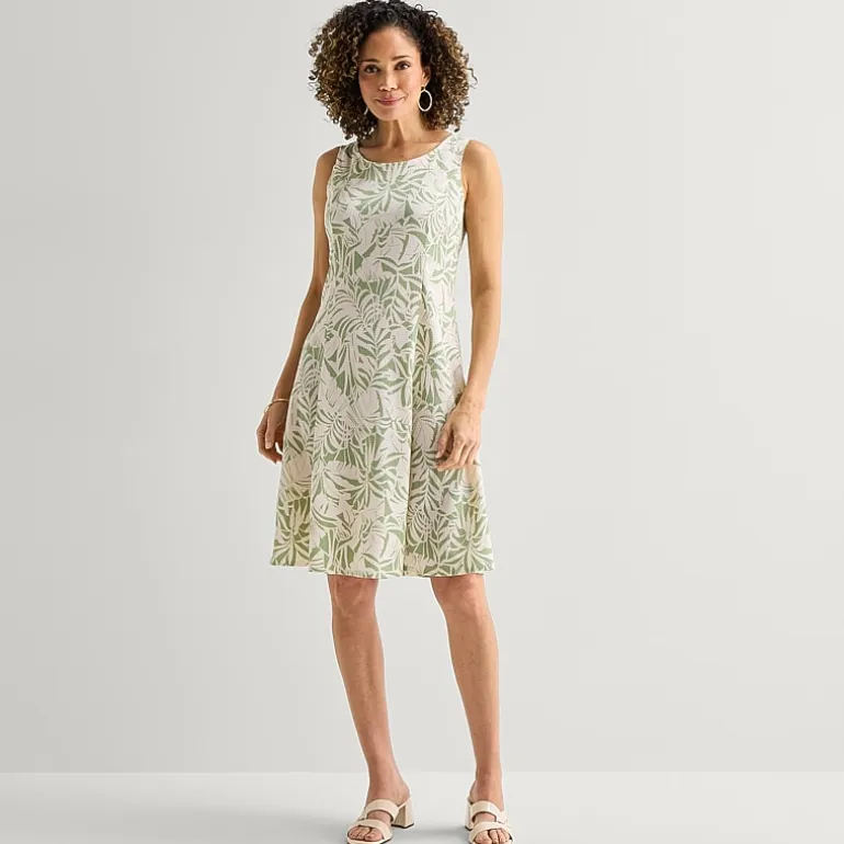 Perceptions Womens Leaf Jacket Dress