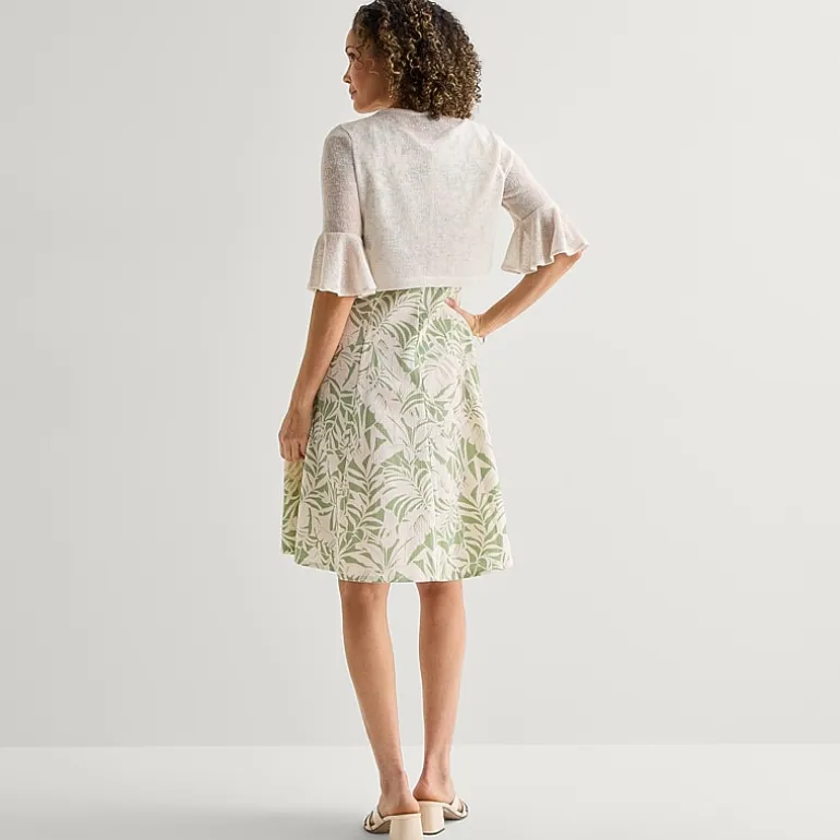 Perceptions Womens Leaf Jacket Dress
