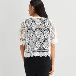 Perceptions Womens Short Sleeve Shrug