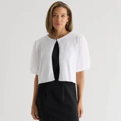 Perceptions Womens Short Sleeve Shrug