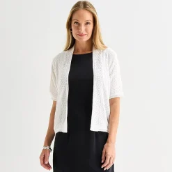 Perceptions Womens Short Sleeve Shrug