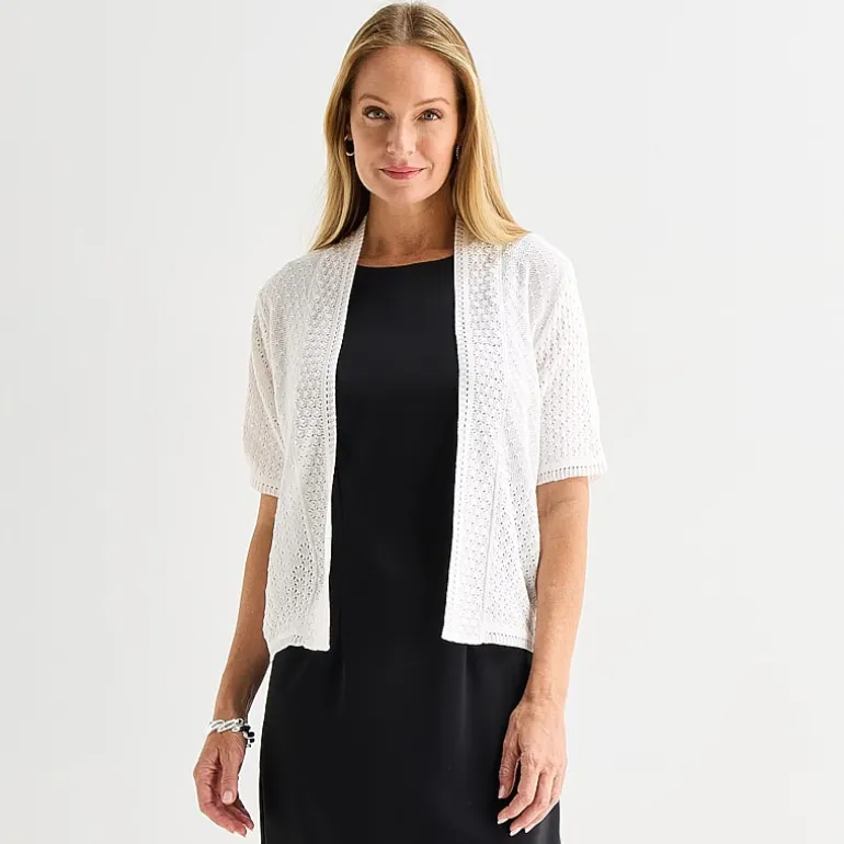 Perceptions Womens Short Sleeve Shrug