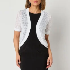 Perceptions Womens Short Sleeve Shrug
