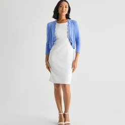 Perceptions Womens 3/4 Sleeve Shrug