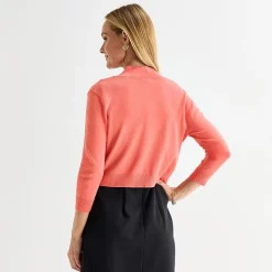 Perceptions Womens 3/4 Sleeve Shrug