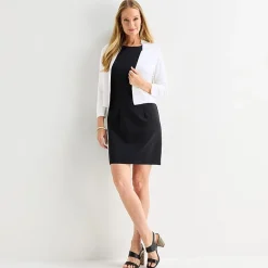 Perceptions Womens 3/4 Sleeve Shrug