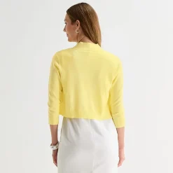 Perceptions Womens 3/4 Sleeve Shrug