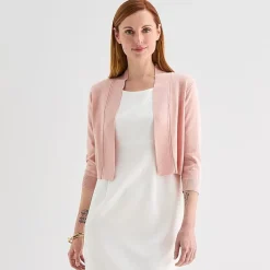 Perceptions Womens 3/4 Sleeve Shrug