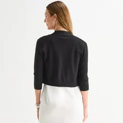Perceptions Womens 3/4 Sleeve Shrug