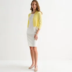 Perceptions Womens 3/4 Sleeve Shrug