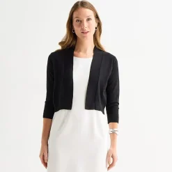 Perceptions Womens 3/4 Sleeve Shrug