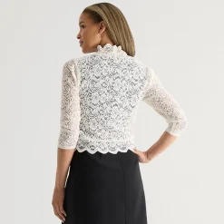 Perceptions Womens 3/4 Sleeve Shrug
