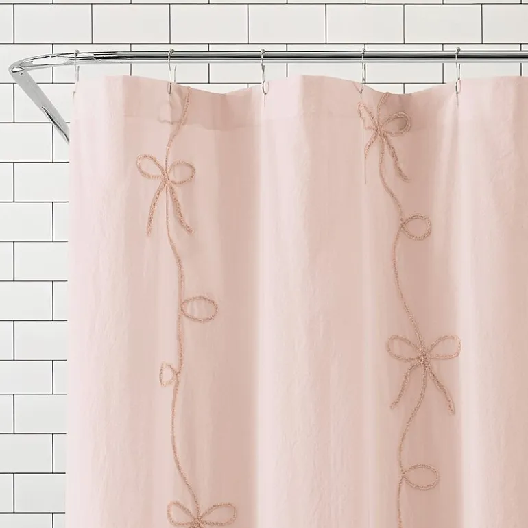 Peri Home Sasha Bows Shower Curtain