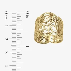 Personalized 18mm Script Monogram Ring