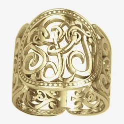 Personalized 18mm Script Monogram Ring