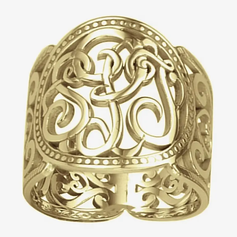 Personalized 18mm Script Monogram Ring