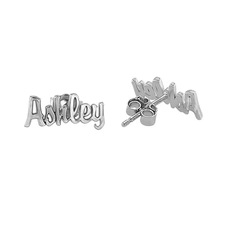 Personalized Name Script Earrings