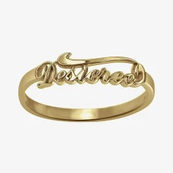 Personalized Script Name Ring