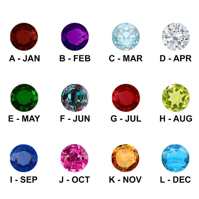 Personalized Simulated Birthstone Engraved Key Ring