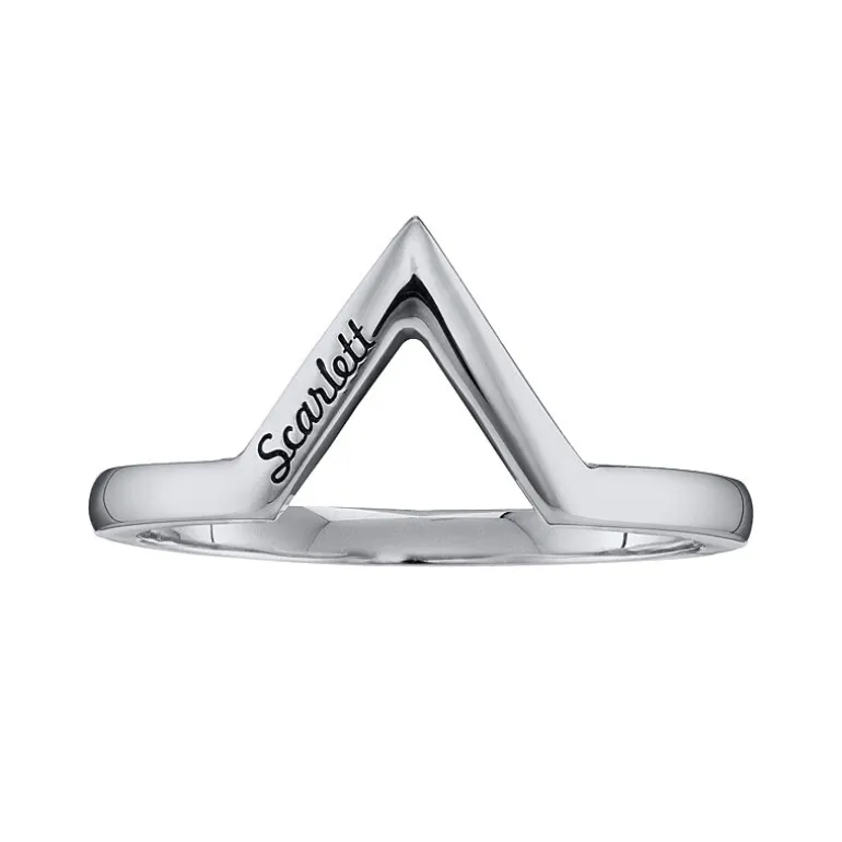 Personalized V-Shaped Ring