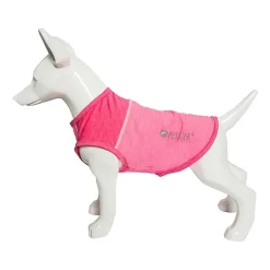 Pet Life ® Active 'Aero-Pawlse' Heathered Quick-Dry and 4-Way Stretch Performance Dog Tank Top T-Shirt