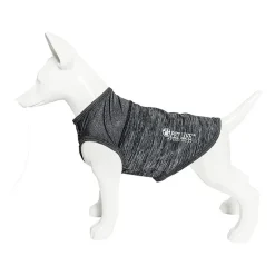 Pet Life ® Active 'Aero-Pawlse' Heathered Quick-Dry and 4-Way Stretch Performance Dog Tank Top T-Shirt