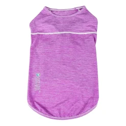 Pet Life ® Active 'Aero-Pawlse' Heathered Quick-Dry and 4-Way Stretch Performance Dog Tank Top T-Shirt