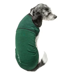 Pet Life ® Active 'Aero-Pawlse' Heathered Quick-Dry and 4-Way Stretch Performance Dog Tank Top T-Shirt