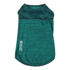 Pet Life ® Active 'Aero-Pawlse' Heathered Quick-Dry and 4-Way Stretch Performance Dog Tank Top T-Shirt