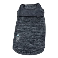 Pet Life ® Active 'Aero-Pawlse' Heathered Quick-Dry and 4-Way Stretch Performance Dog Tank Top T-Shirt