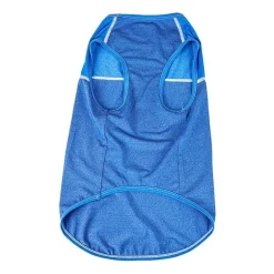 Pet Life ® Active 'Aero-Pawlse' Heathered Quick-Dry and 4-Way Stretch Performance Dog Tank Top T-Shirt
