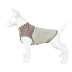 Pet Life ® Active 'Aero-Pawlse' Heathered Quick-Dry and 4-Way Stretch Performance Dog Tank Top T-Shirt