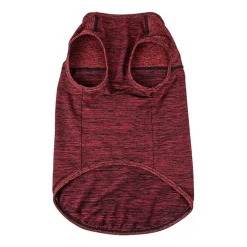 Pet Life ® Active 'Aero-Pawlse' Heathered Quick-Dry and 4-Way Stretch Performance Dog Tank Top T-Shirt
