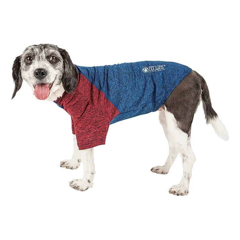 Pet Life ® Active 'Hybreed' 4-Way Stretch Two-Toned Performance Dog T-Shirt