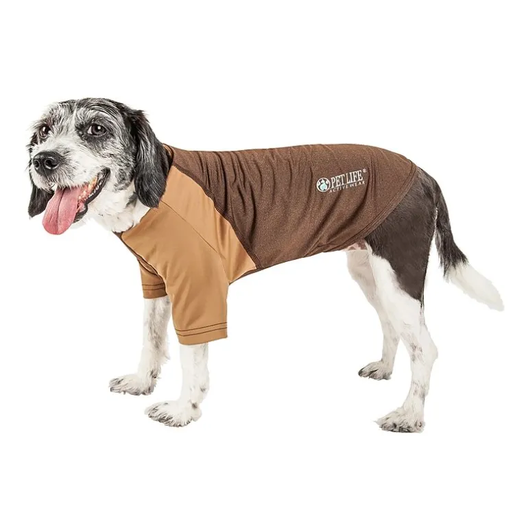 Pet Life ® Active 'Hybreed' 4-Way Stretch Two-Toned Performance Dog T-Shirt