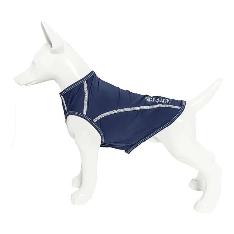 Pet Life ® Active 'Racerbark' 4-Way Stretch Performance Active Dog Tank Top T-Shirt