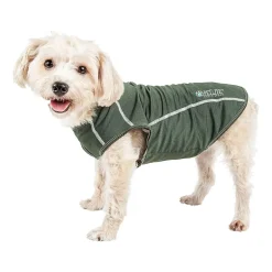 Pet Life ® Active 'Racerbark' 4-Way Stretch Performance Active Dog Tank Top T-Shirt