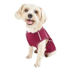 Pet Life ® Active 'Racerbark' 4-Way Stretch Performance Active Dog Tank Top T-Shirt